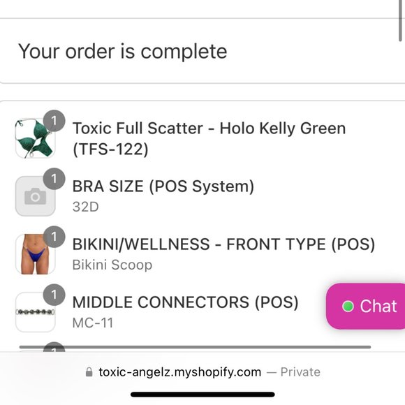 Toxic Angelz Competition Bikini for Bikini Competitors - Picture 7 of 7